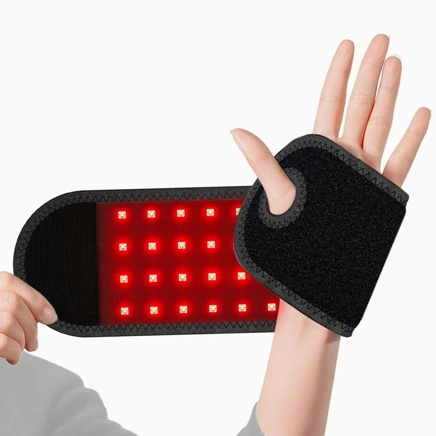 Lunerviq™ LED pain relief wrist band with red and near-infrared light for recovery and comfort